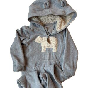 3/$15 | Baby Microfleece Winter Jumpsuit Sherpa Lined